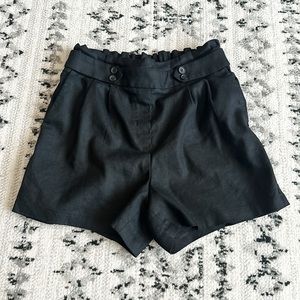 Express Midi Extreme High Rise Pull On Black Shorts Small